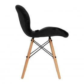4Scandinavian chair Rico QS-186 black velvet