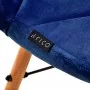 4Skandinaavinen tuoli Rico QS-186 tummansininen sametti