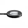 LED table magnifying glass ring lamp, black