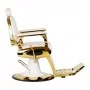 Hairdressing chair Gabbiano Francesco Gold, white gold
