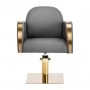 Парикмахерское кресло Gabbiano Malaga золотисто-серого цвета