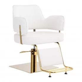 Парикмахерское кресло Gabbiano Linz золото белое