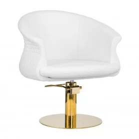Gabbiano Versailles friziera krēsls zeltaini balts