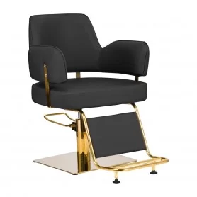 Fotel fryzjerski Gabbiano Linz złoto-czarny