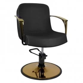 Fotel stylizowany Gabbiano Gold Bologna czarny