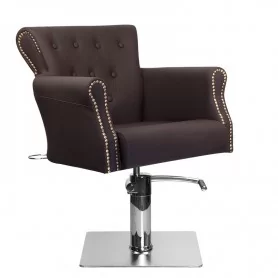 Fotel fryzjerski Hair System BER 8541 brązowy
