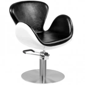 Gabbiano Amsterdam czarno-biały fotel fryzjerski