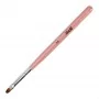 Gel brush, size 4, pink, oval, bristles 6 mm AlleLac