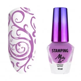 MollyLac pink stamping and stamping polish 10ml Nr. 6