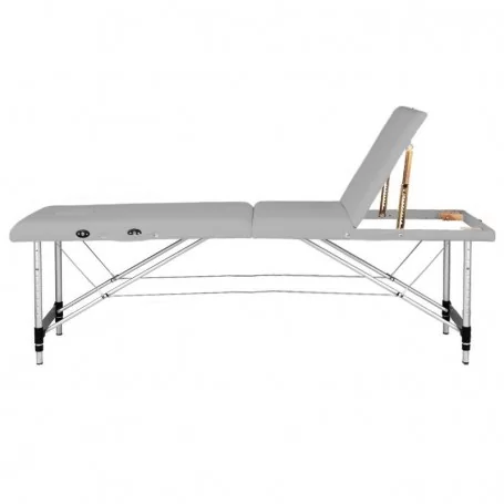 Activ Fizjo aliuminio sulankstomas masažo stalas Comfort, 3 segmentų, pilkas