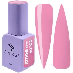 DNKa Gel Nail Polish 0022 (pale light pink, enamel), 12 ml