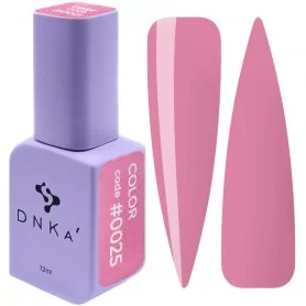 DNKa Гель-лак для ногтей 0025 (темно-розовый, эмаль), 12 мл