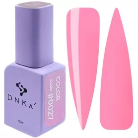 DNKa Гель-лак для ногтей 0027 (светлый кораллово-розовый, эмаль), 12 мл