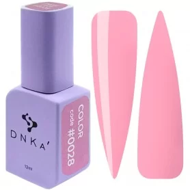 DNKa Gel Nail Polish 0028 (peachy pink, enamel), 12 ml
