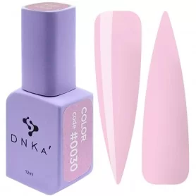 DNKa Гель-лак для ногтей 0030 (бледно-розовый, эмаль), 12 мл