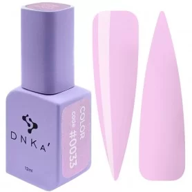 DNKa Гель-лак для ногтей 0033 (светлый холодный розовый, эмаль), 12 мл