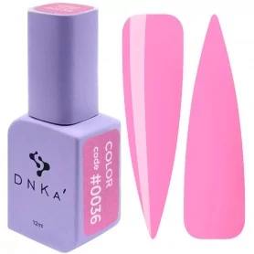 DNKa Гель-лак для ногтей 0036 (розовый Барби, эмаль), 12 мл