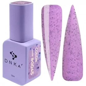 DNKa Gel Nail Polish 0045 (light purple with sprinkles), 12 ml