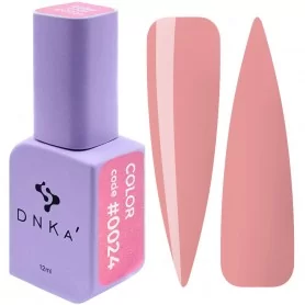 DNKa Gel Nail Polish 0024 (creamy pink, enamel), 12 ml