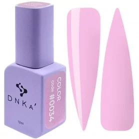 DNKa Gel Nail Polish 0034 (light pink, enamel), 12 ml