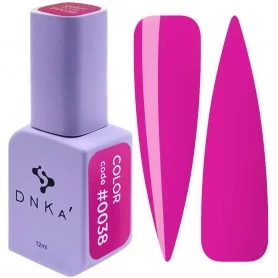 DNKa Gel Nail Polish 0038 (dark pink, enamel), 12 ml