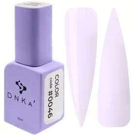DNKa Гель-лак для ногтей 0046 (молочный лилово-серый, эмаль), 12 мл