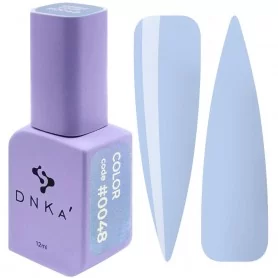 DNKa Gel Nail Polish 0048 (gray-blue enamel), 12 ml