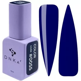 DNKa Гель-лак для ногтей 0055 (темно-синий, эмаль), 12 мл
