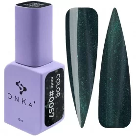 DNKa Gel Nail Polish 0057 (dark green with microglitter), 12 ml