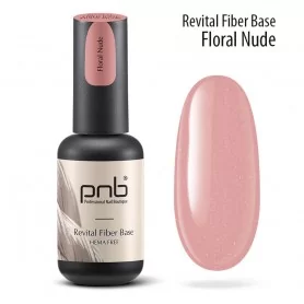 Revital Fiber Base PNB, Floral Nude, HEMA FREE (ar neilonšķiedrām), 8 ml