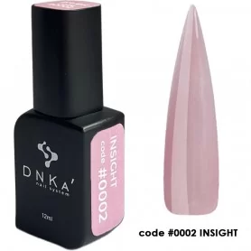 DNKa Pro Gel 002 Insight (puuterimainen vaaleanpunainen), 12 ml