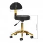 Cosmetic stool AM-304G, black gold