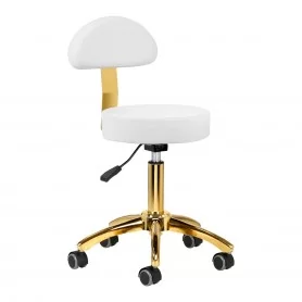 Cosmetic stool AM-304G, white gold