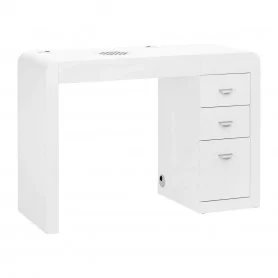 Cosmetic table 312 with cassette absorber, white, left
