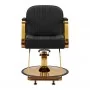 Hairdressing chair Gabbiano Acri gold - black