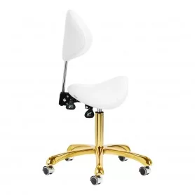 Cosmetic stool Giovanni 1004 gold white
