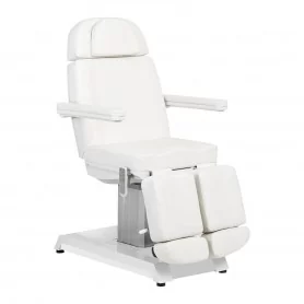 Fotel kosmetyczny Expert Podo W-16C, 3 silniki, biały