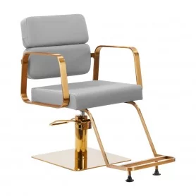 Gabbiano Porto krzesło fryzjerskie złotego szarości