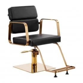 Hairdressing chair Gabbiano Porto gold-black