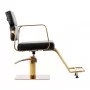 Gabbiano Porto krēsls zelta melnā krāsā