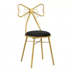 Velvet DT2 armchair with ribbon, black