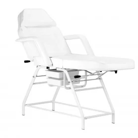 557A krzesło kosmetyczne z białymi kubetami