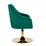 4Вращающееся кресло Rico QS-BL14G зеленый бархат