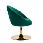 4Wracające krzesło Rico QS-BL12B zielony aksamit