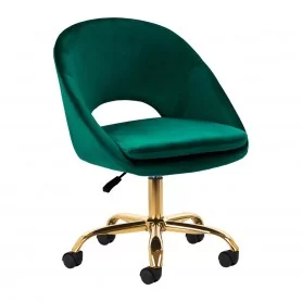 4Вращающееся кресло Rico QS-MF18G бархатный зеленый