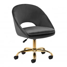 4Swivel chair Rico QS-MF18G velvet gray