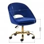 4Pasukama kėdė Rico QS-MF18G aksominė tamsiai mėlyna