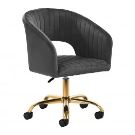 4Swivel chair Rico QS-OF212G velvet gray