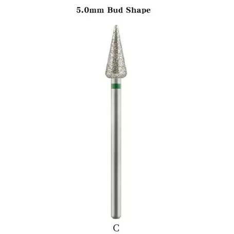 Diamentowy freza Bud Shape» Ø5,0 mm, "Coarse" z odprowadzaniem ciepła.