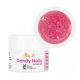 Żel Candy Nails Light Candy Pink MollyLac HEMA free 5g